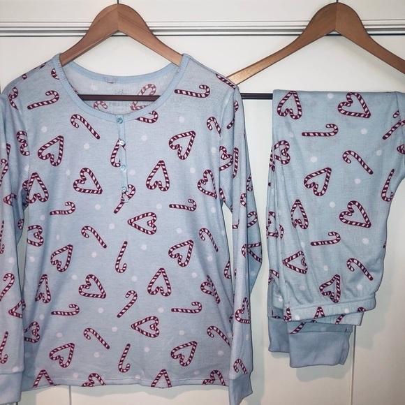 Justice Other - Girls Christmas Pajamas Candy Canes Size Girls18/20 NWOT